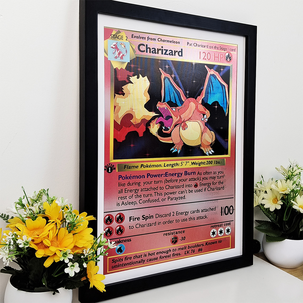 3D Printing Card - Anime Pokemon 3D Lenticular Poster Charizard