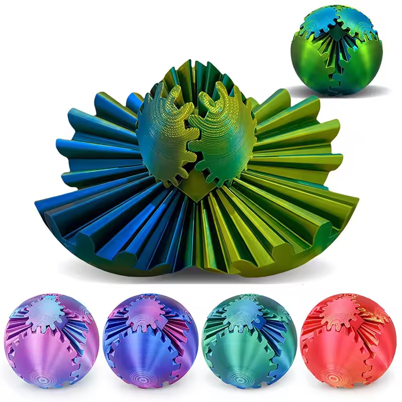 3D Printing Fidget Toys - 1PC Gear Ball 3D Printed Fidget