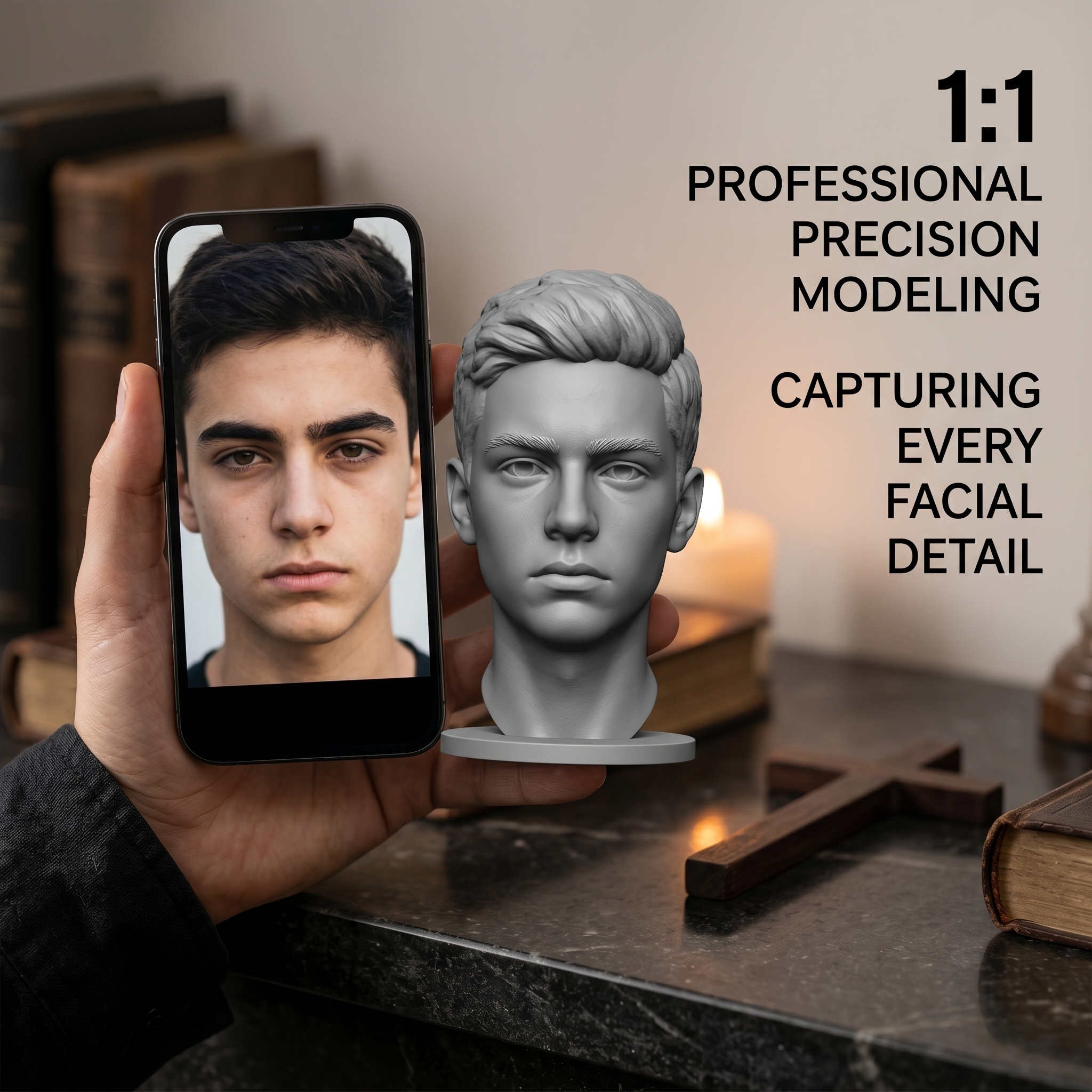 3D Printing Foto - Personalized 3D Printed Bust Figurine, Custom