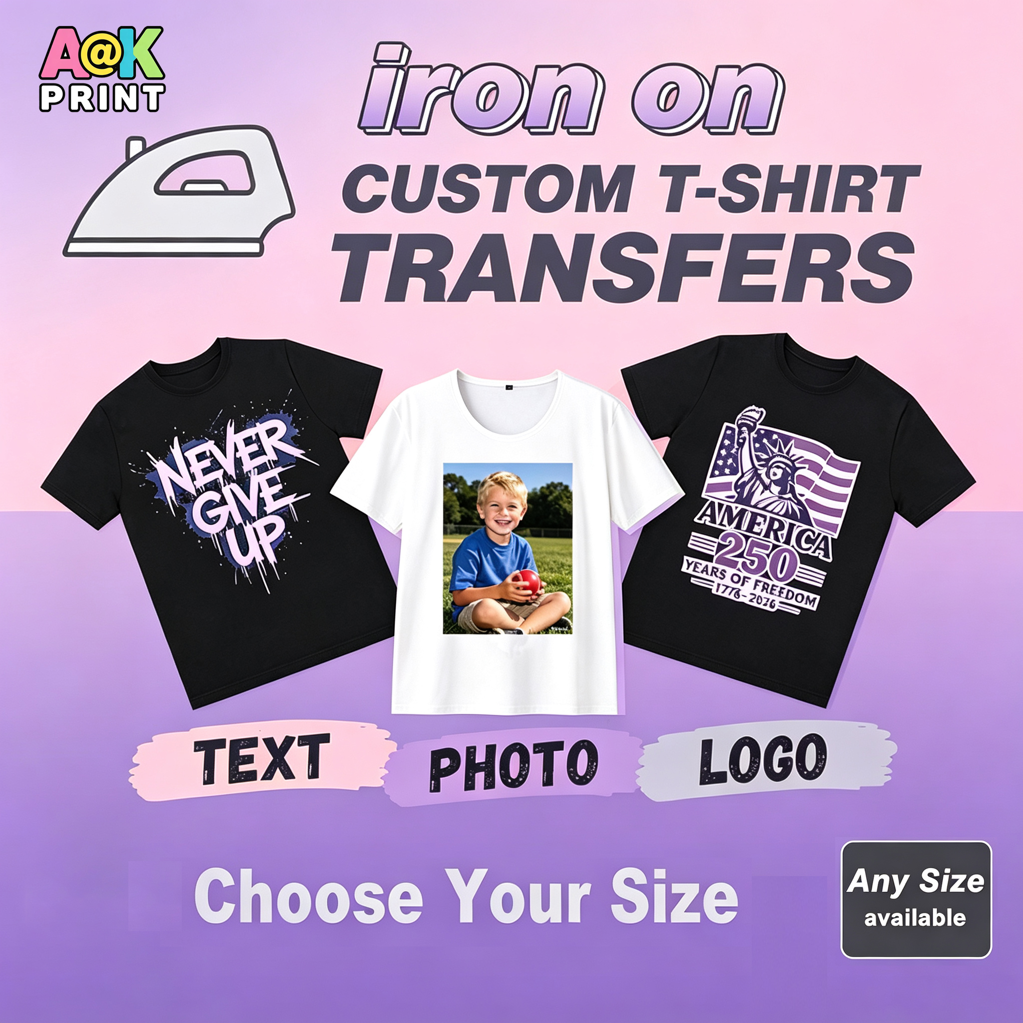 3D Printing Foto - Custom Logo Or Photos Heat Transfers