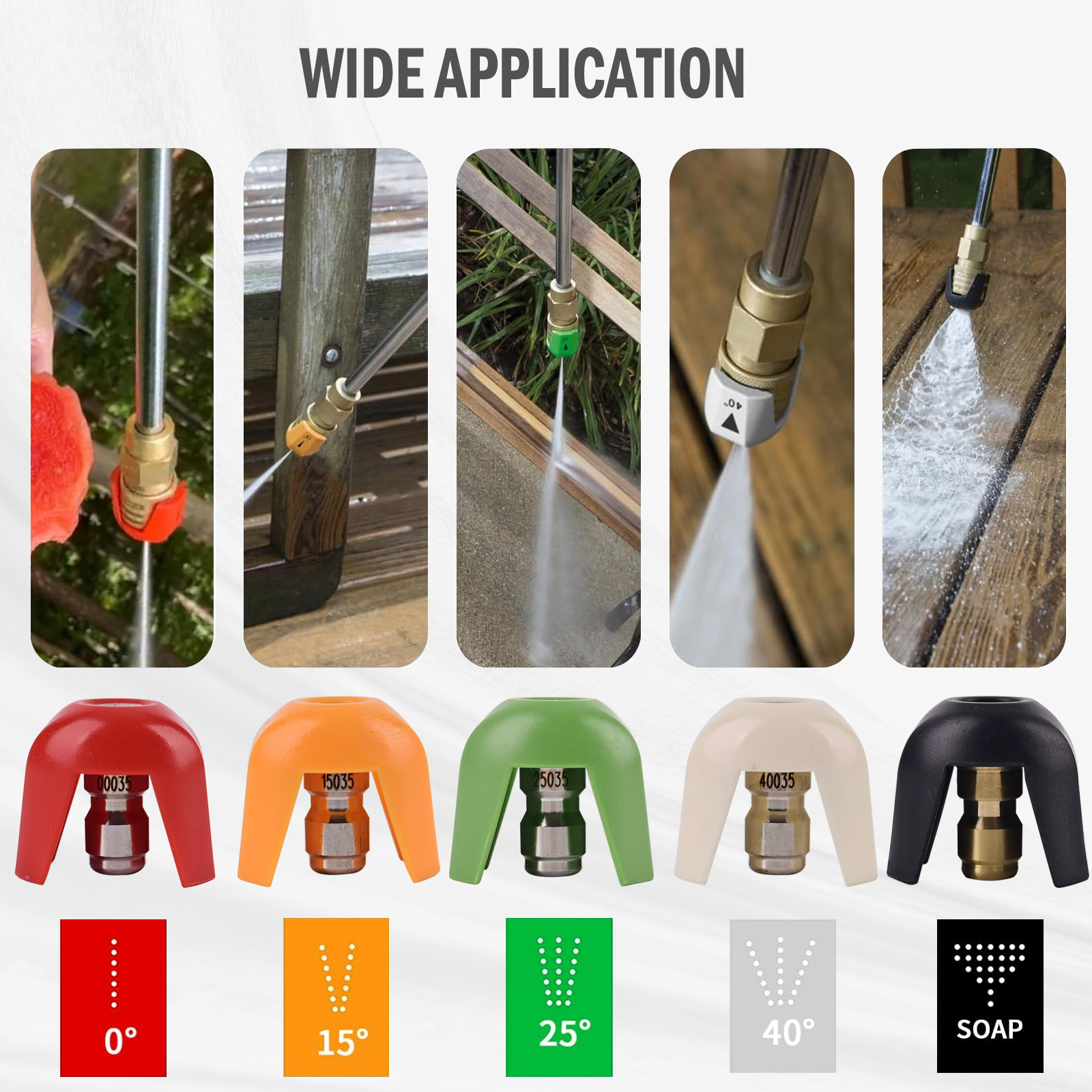 Pressure Washer Nozzle Tips 5  - Nozzle Cleaning Kit avis et prix