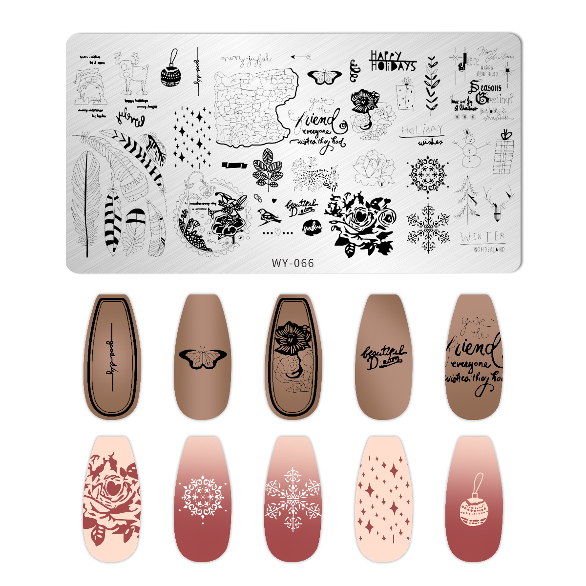 Leaves Flower Nail Art Stampin - 3D Printing Template avis et prix