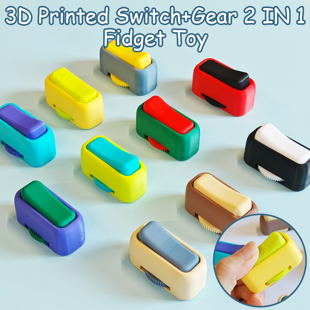 3D Printed Switches Gear 2IN1  - 3D Printing Fidget Toys avis et prix