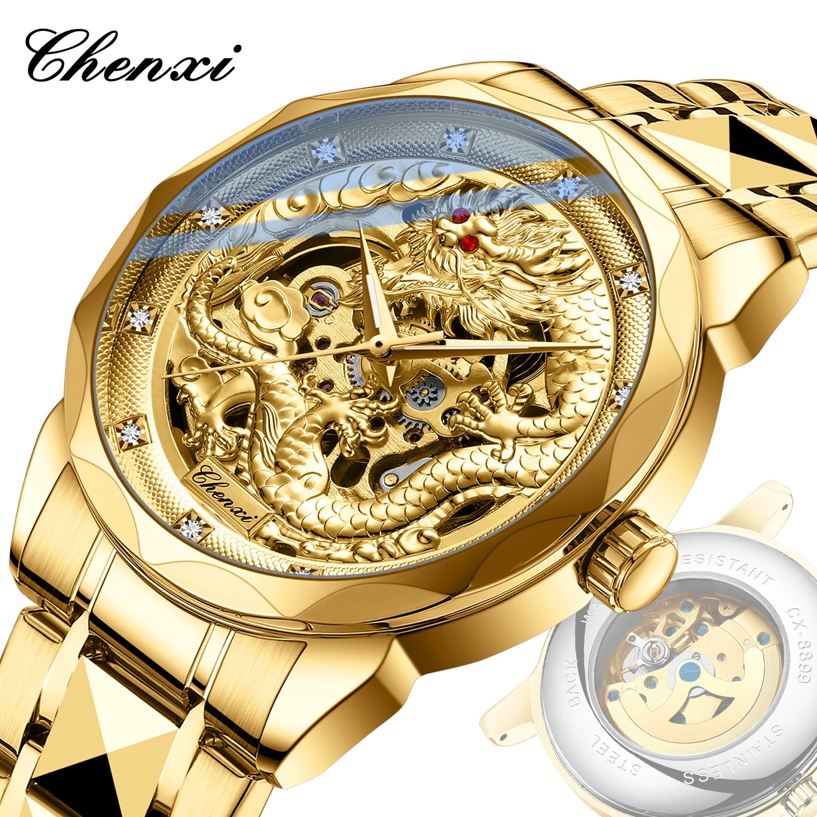 CHENXI 8899 Chinese Nation Cul - 3D Printing Watch avis et prix