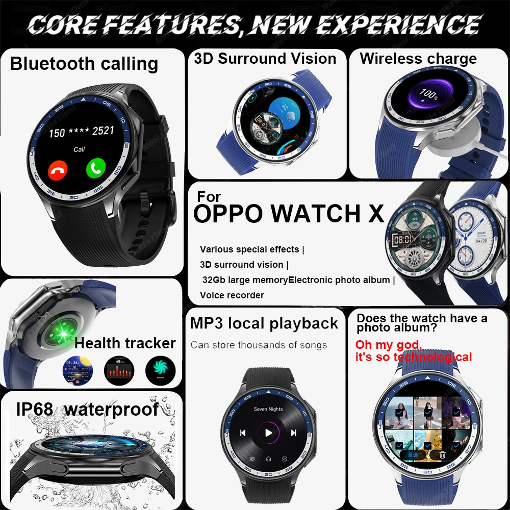 1.43 AMOLED Smart Watch 3D Sur - 3D Printing Watch avis et prix