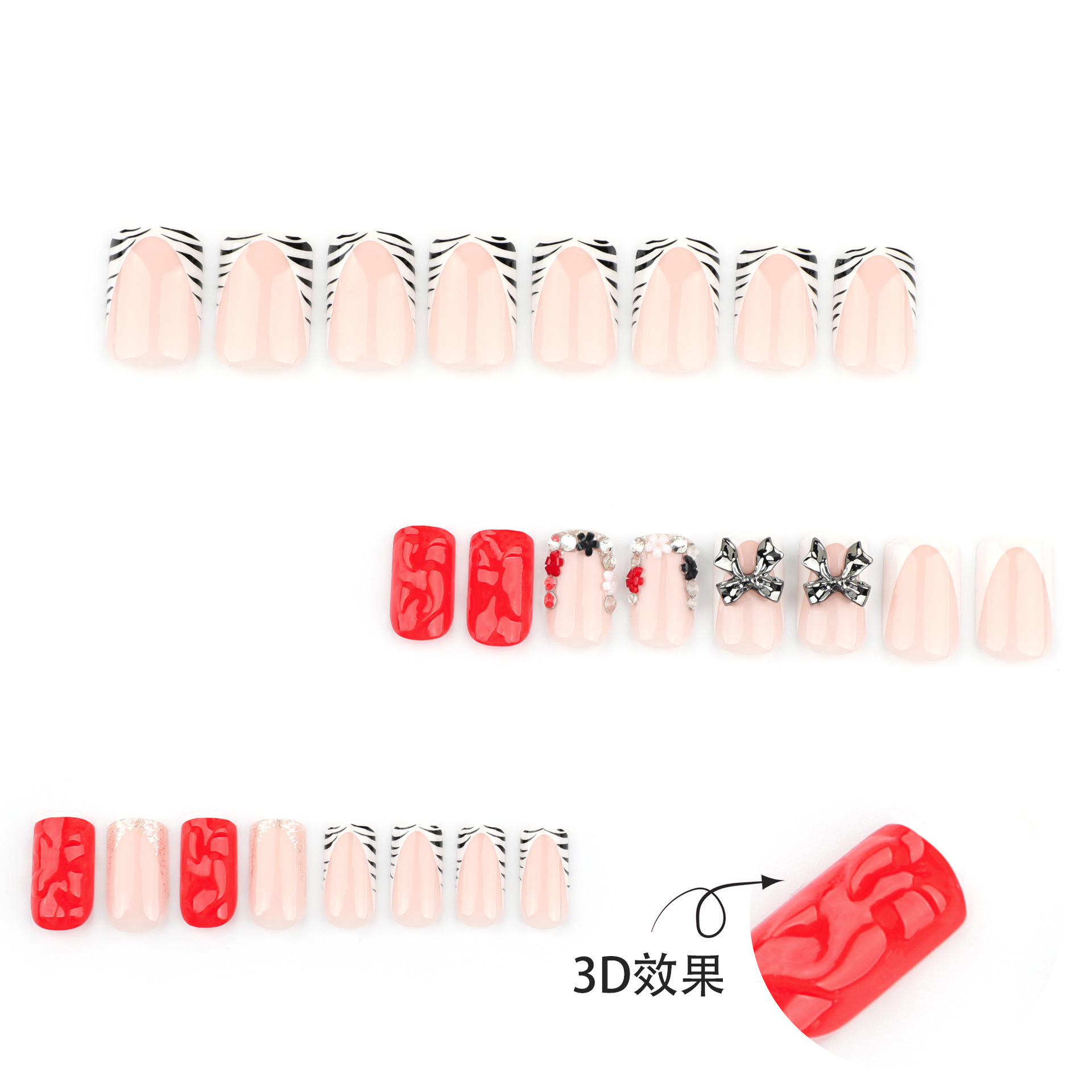 24pcs Zebra-print Frenxh Style - 3D Printing Ptc avis et prix