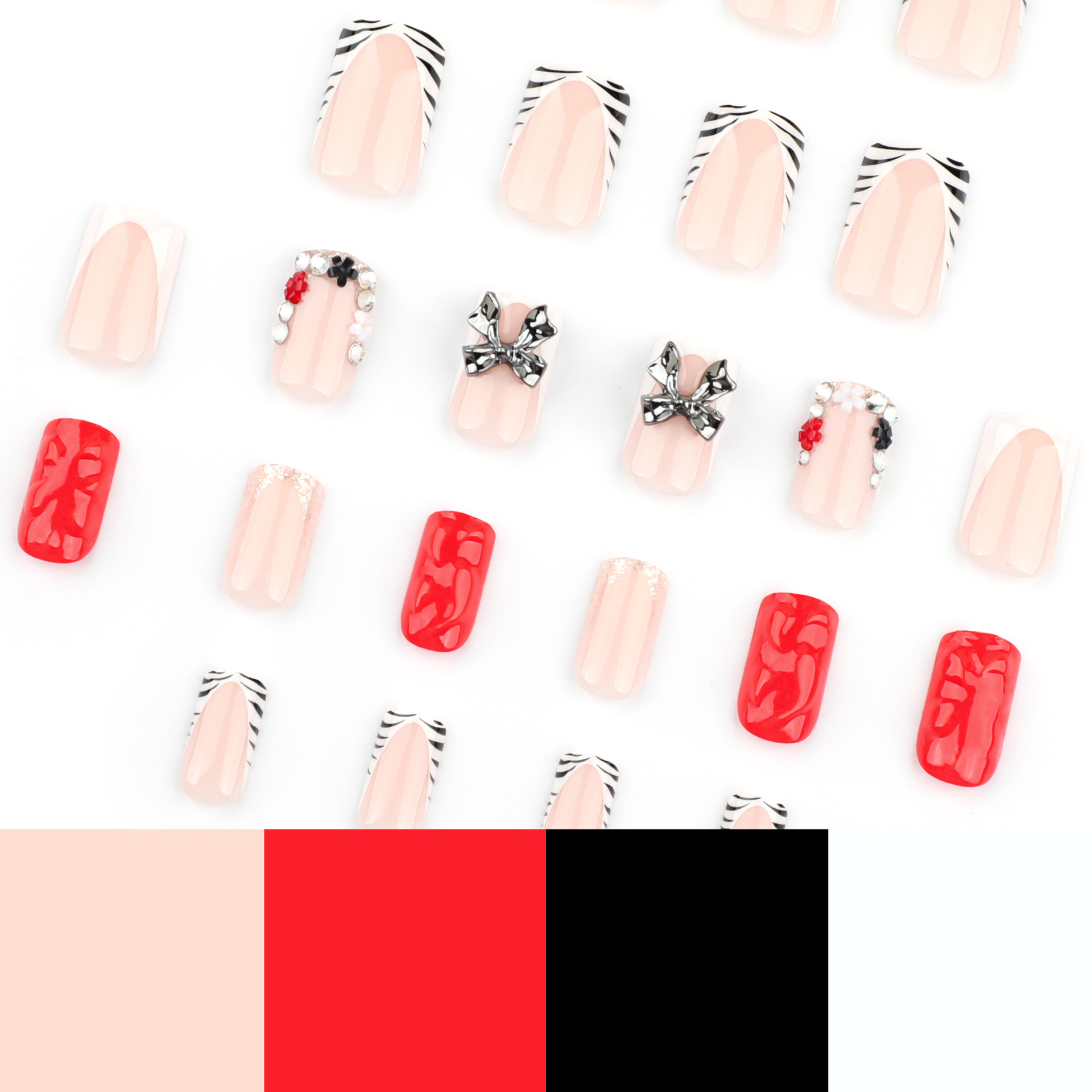 24pcs Zebra-print Frenxh Style - 3D Printing Ptc avis et prix