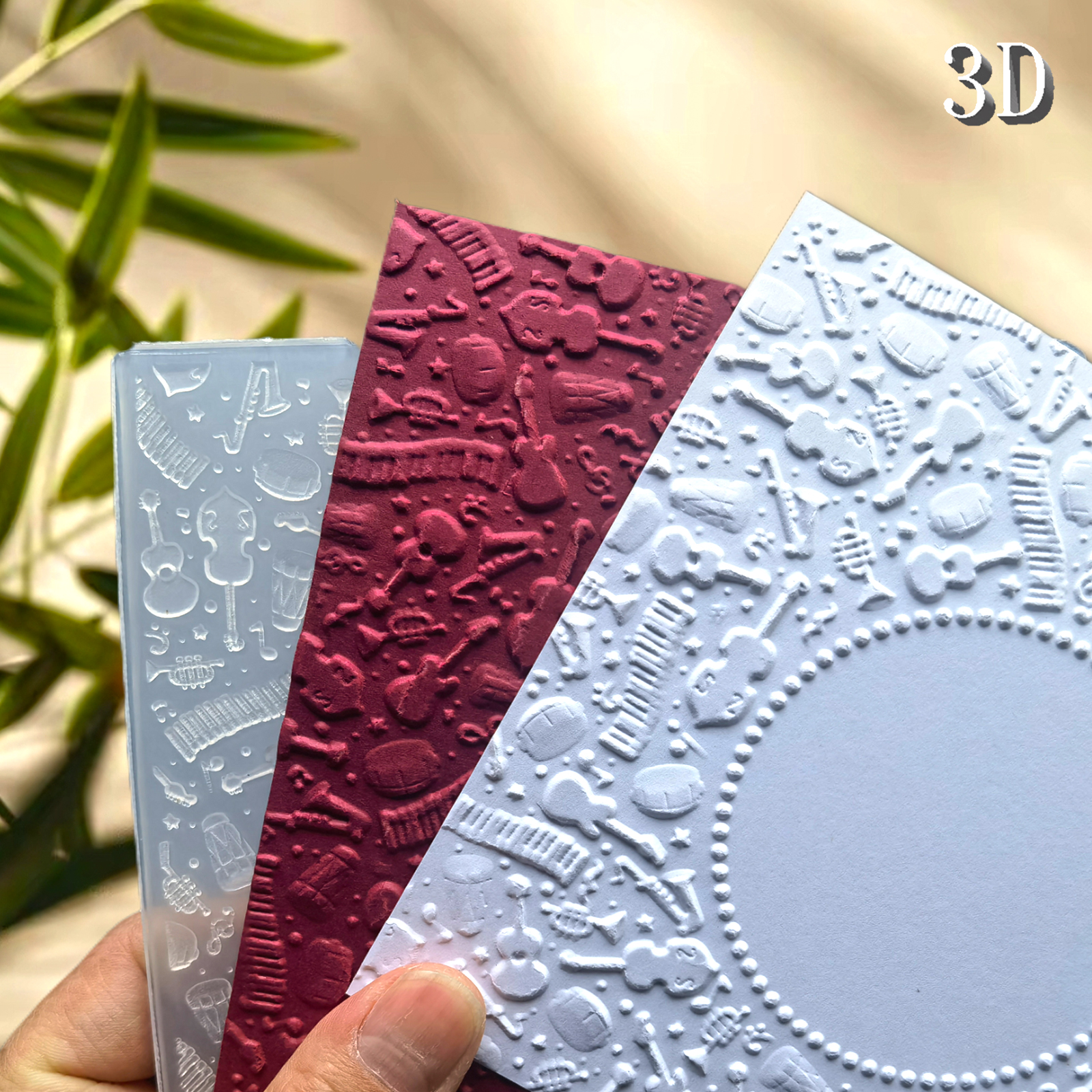 3D Embossed Folder - White, Mu - 3D Printing Card avis et prix