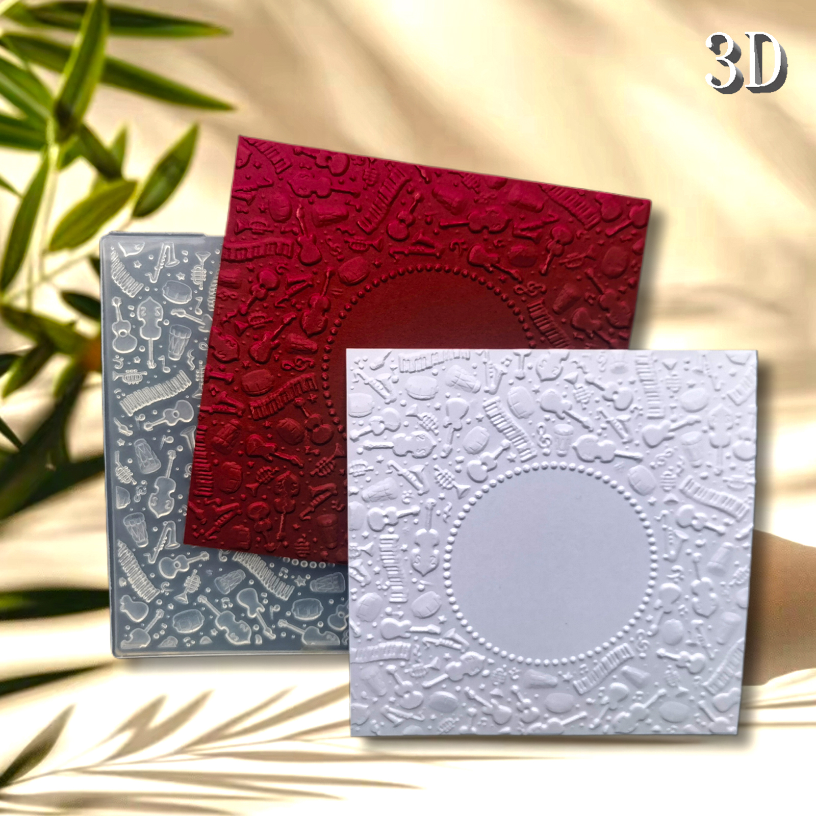 3D Embossed Folder - White, Mu - 3D Printing Card avis et prix