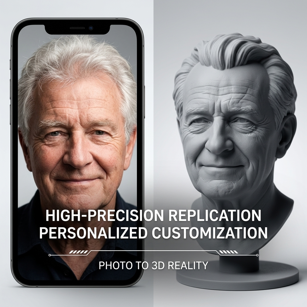 Personalized 3D Printed Bust F - 3D Printing Foto avis et prix
