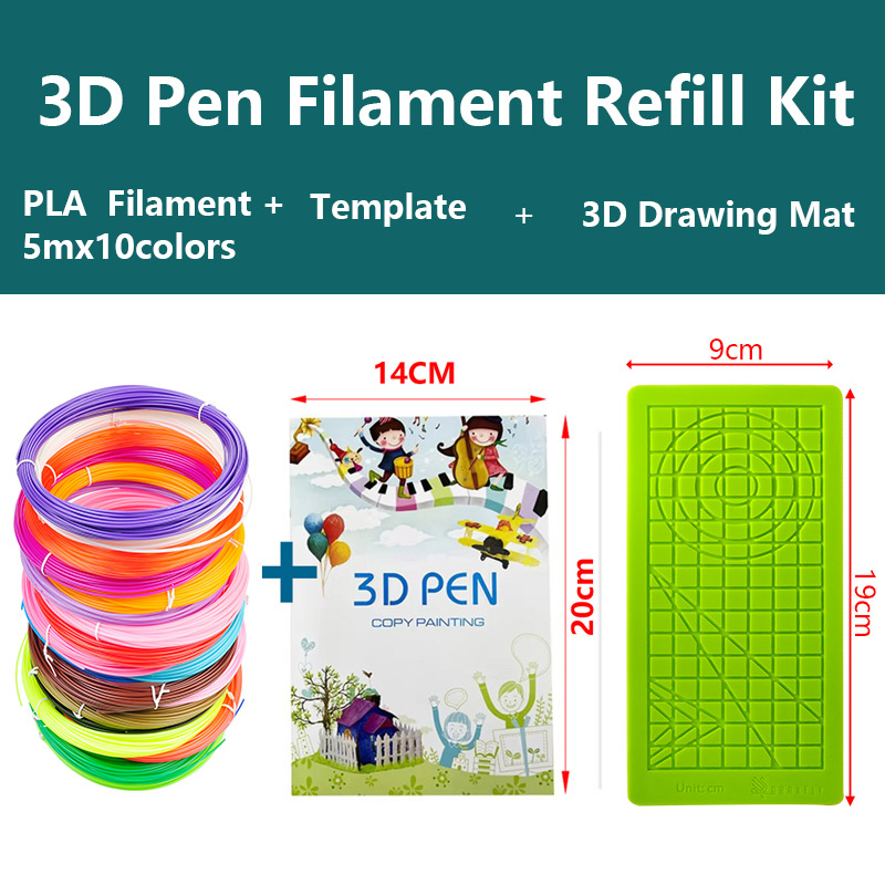 3D Pen Filament Refill Kit, 50 - 3D Printing Template avis et prix