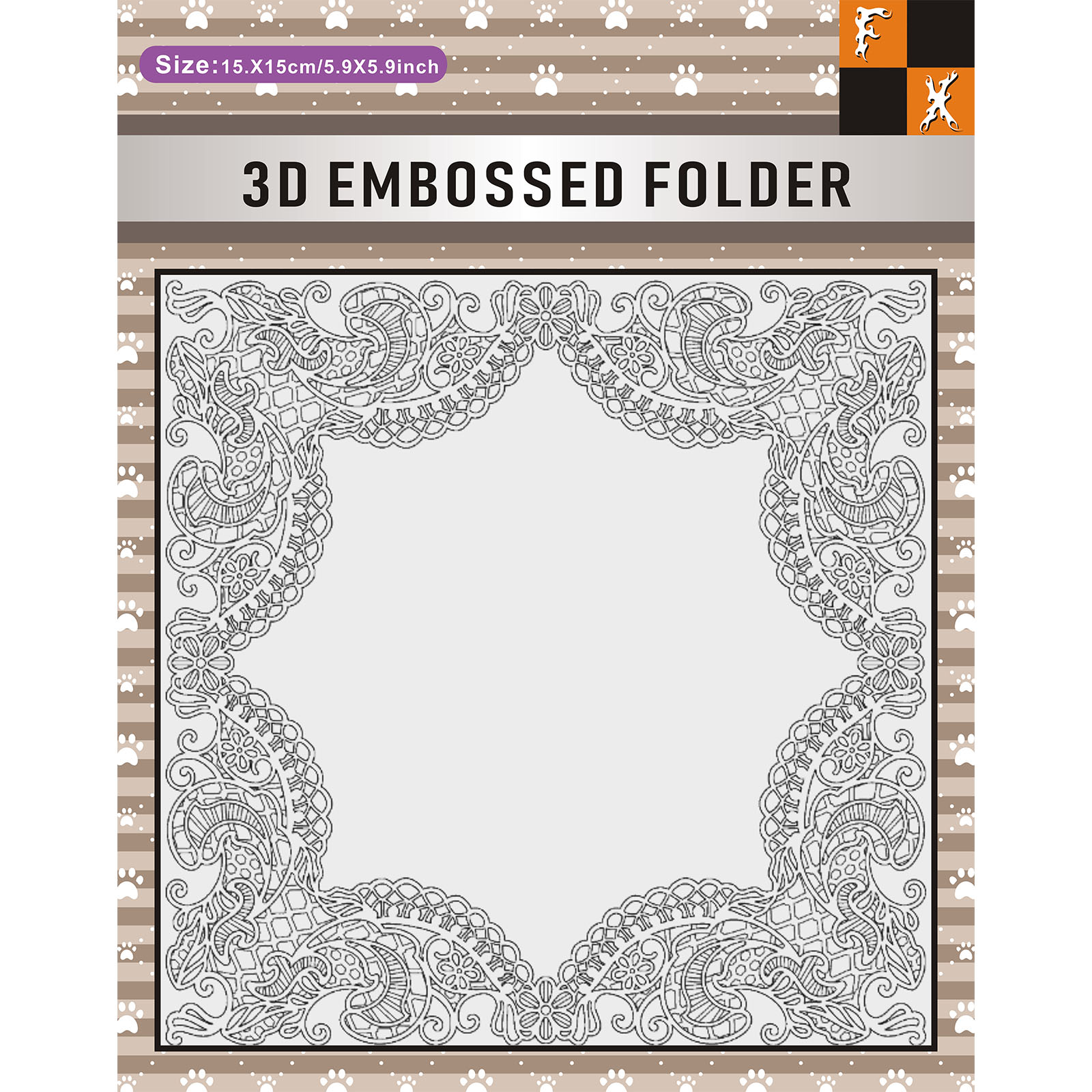 Square European silk frame 3D  - 3D Printing Card avis et prix