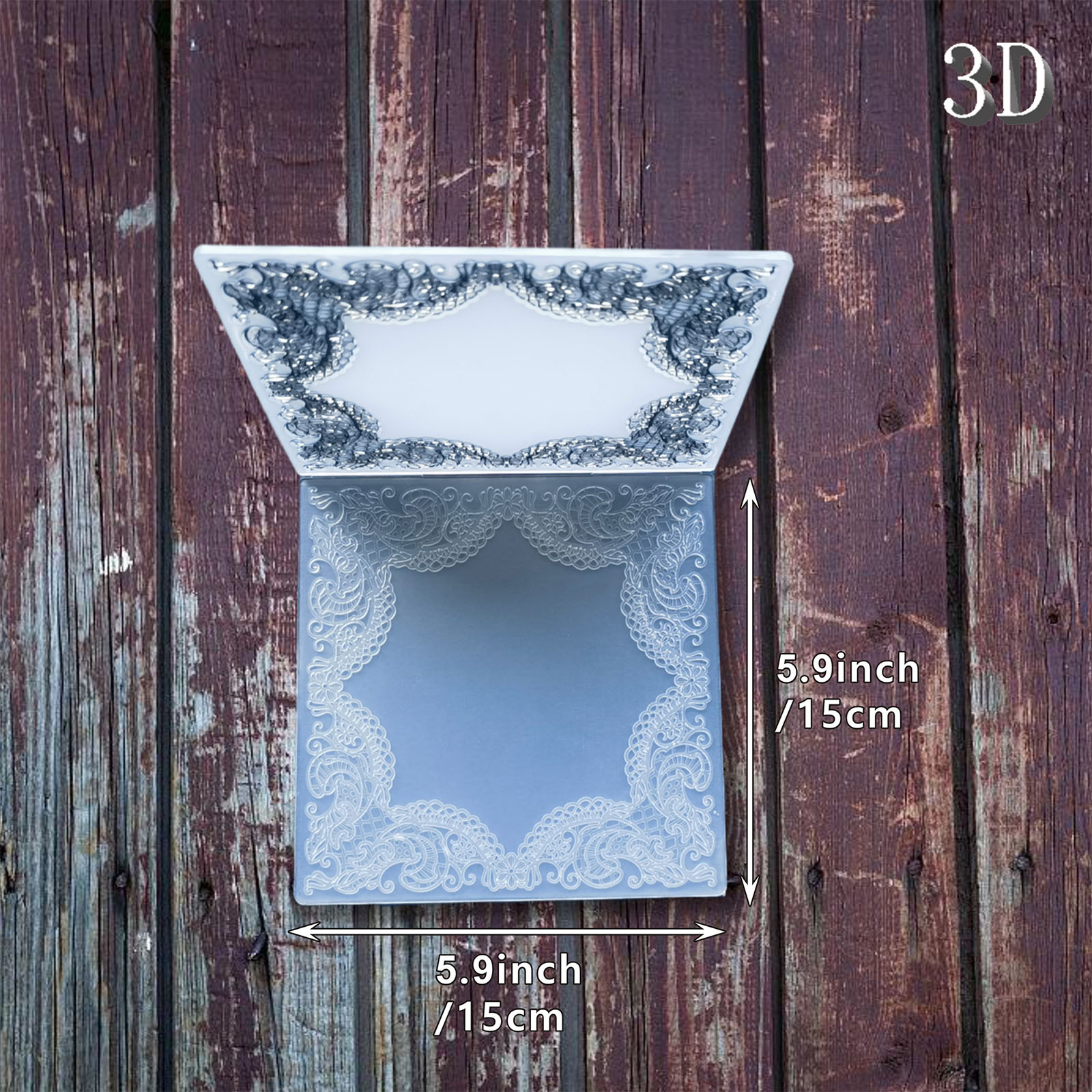 Square European silk frame 3D  - 3D Printing Card avis et prix
