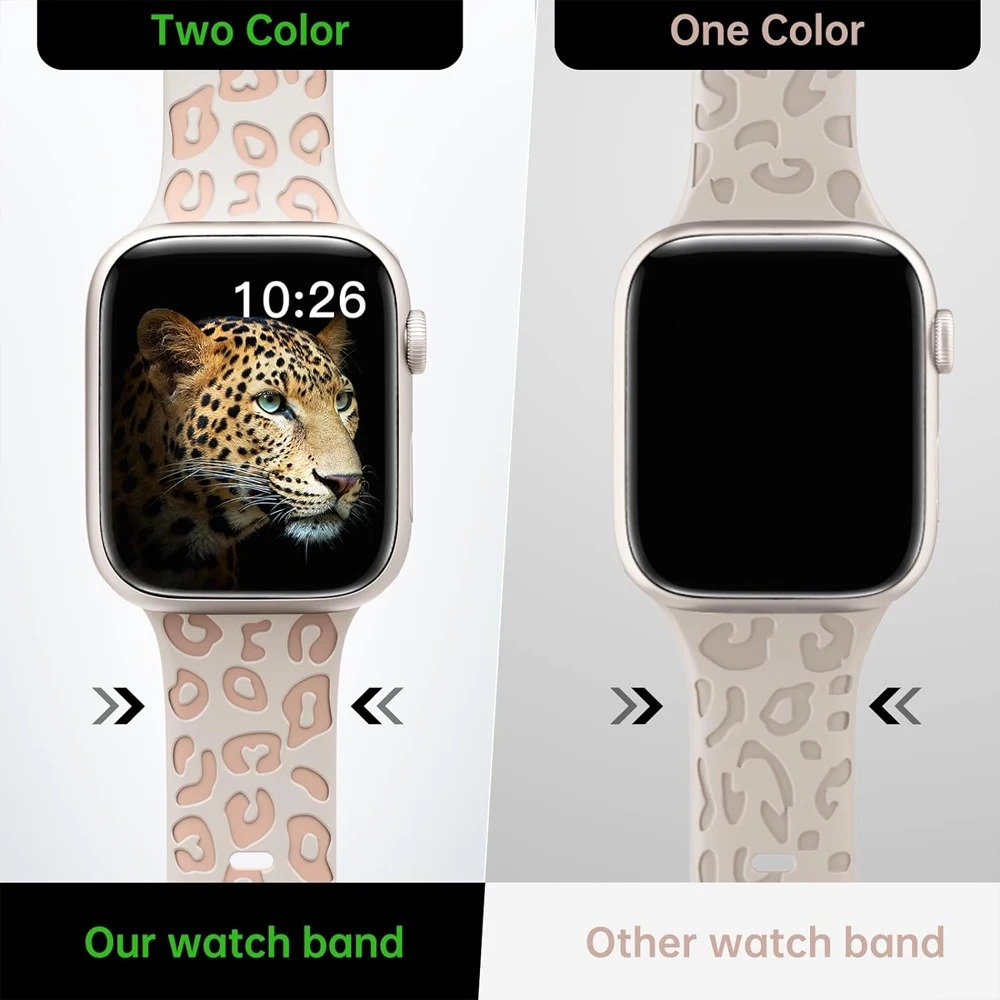 Engraved Leopard For Apple Wat - 3D Printing Watch avis et prix