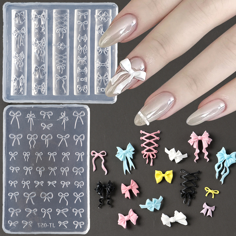 Elegant Bow Silicone Nail Art  - 3D Printing Ptc avis et prix