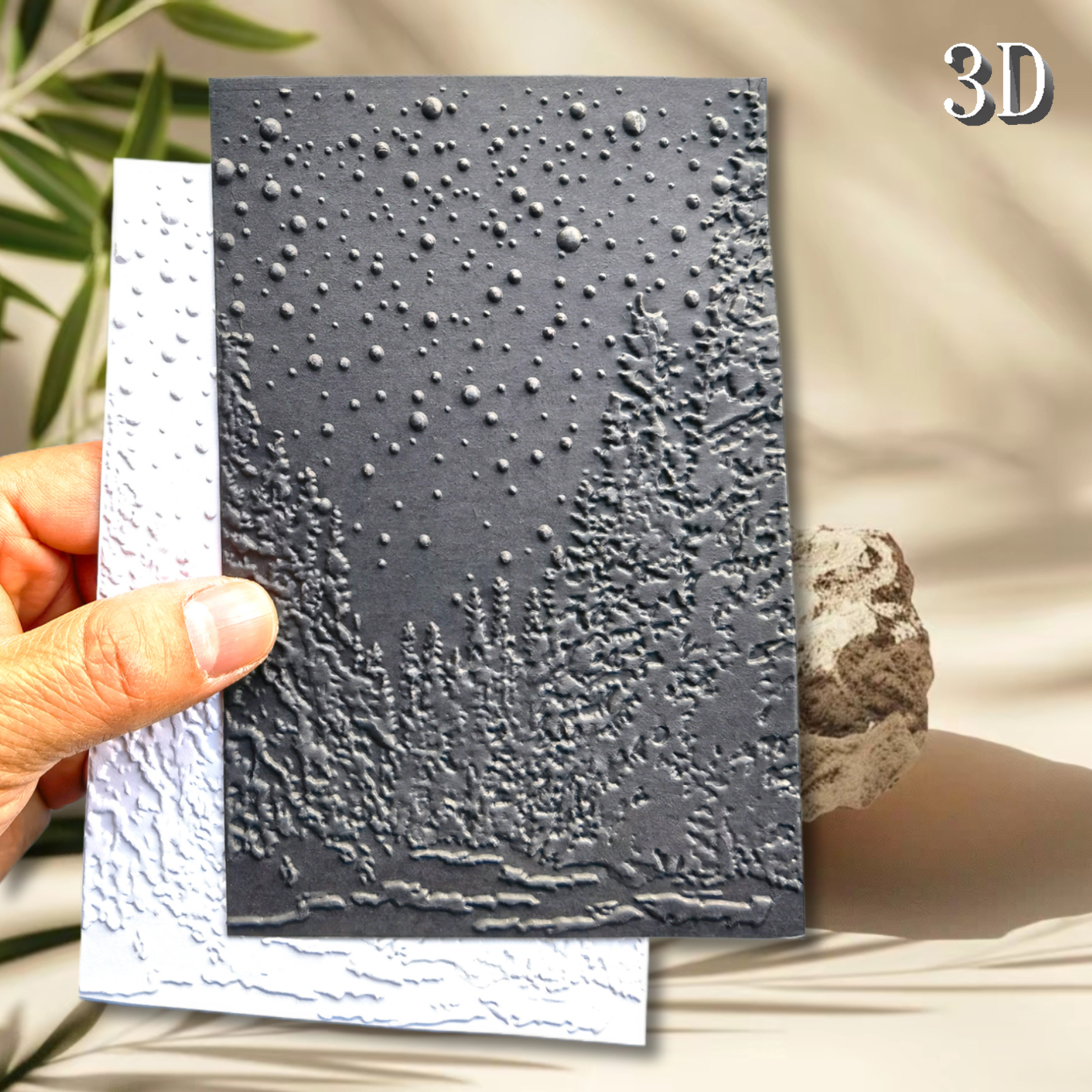 Cedar and Star 3D Embossed Fol - 3D Printing Card avis et prix