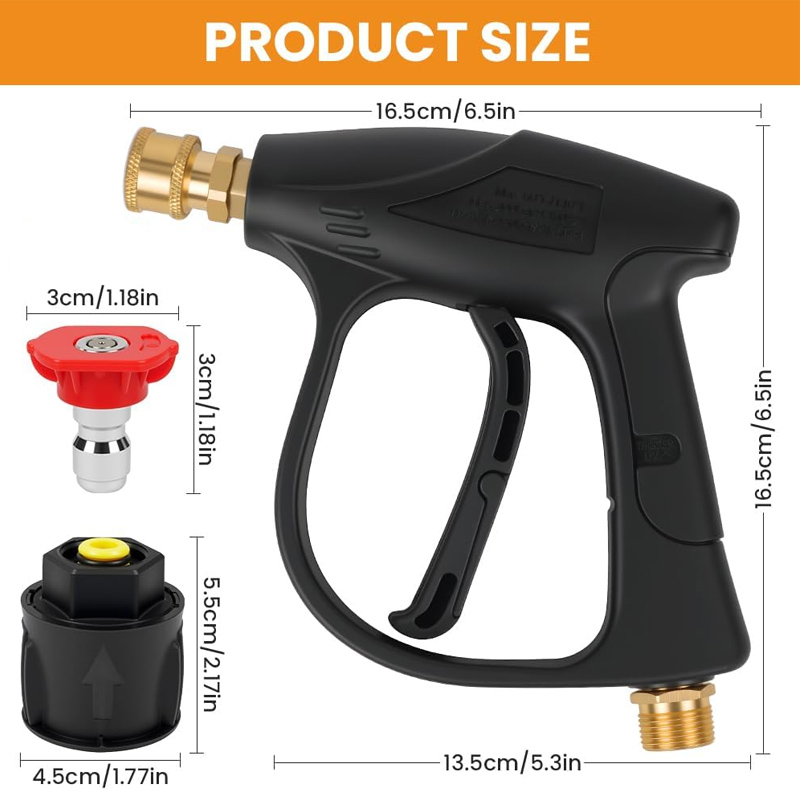 High Pressure Washer Gun with  - Nozzle Cleaning Kit avis et prix