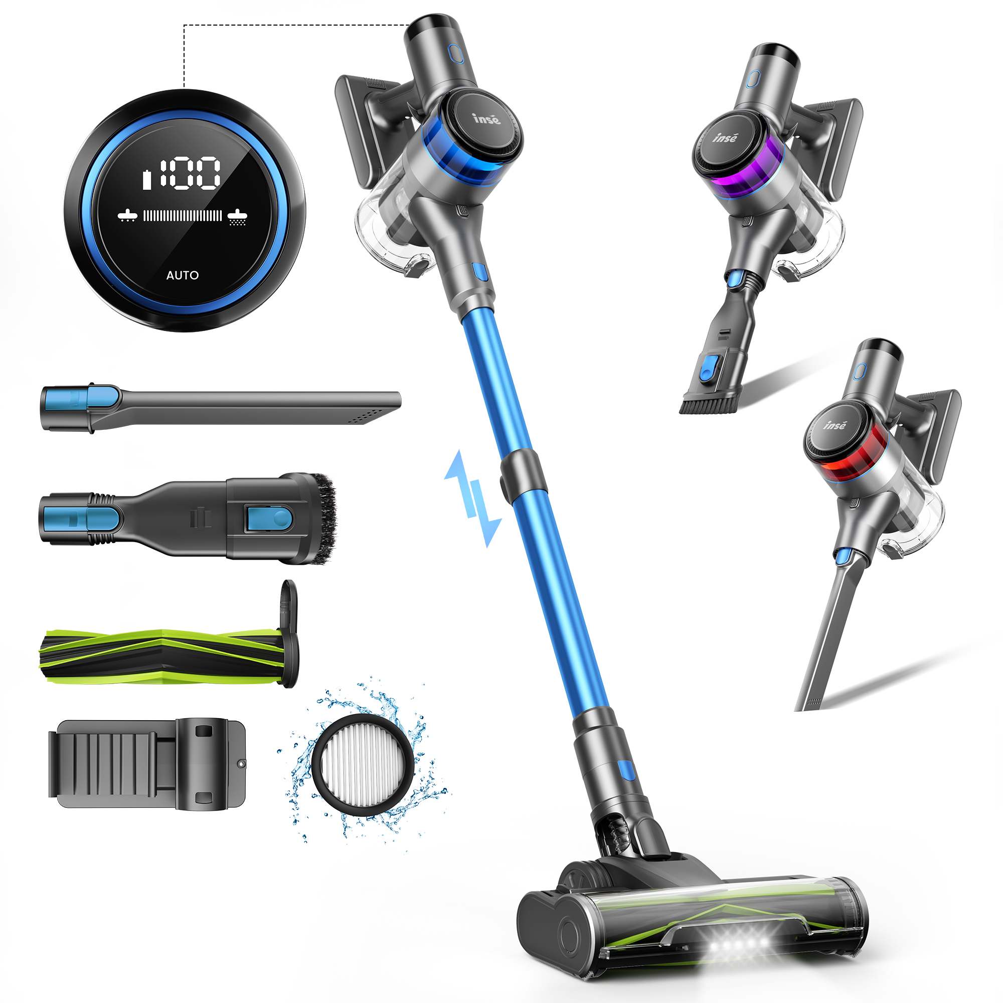 INSE S9X Handheld Stick Vacuum - Nozzle Cleaning Kit avis et prix