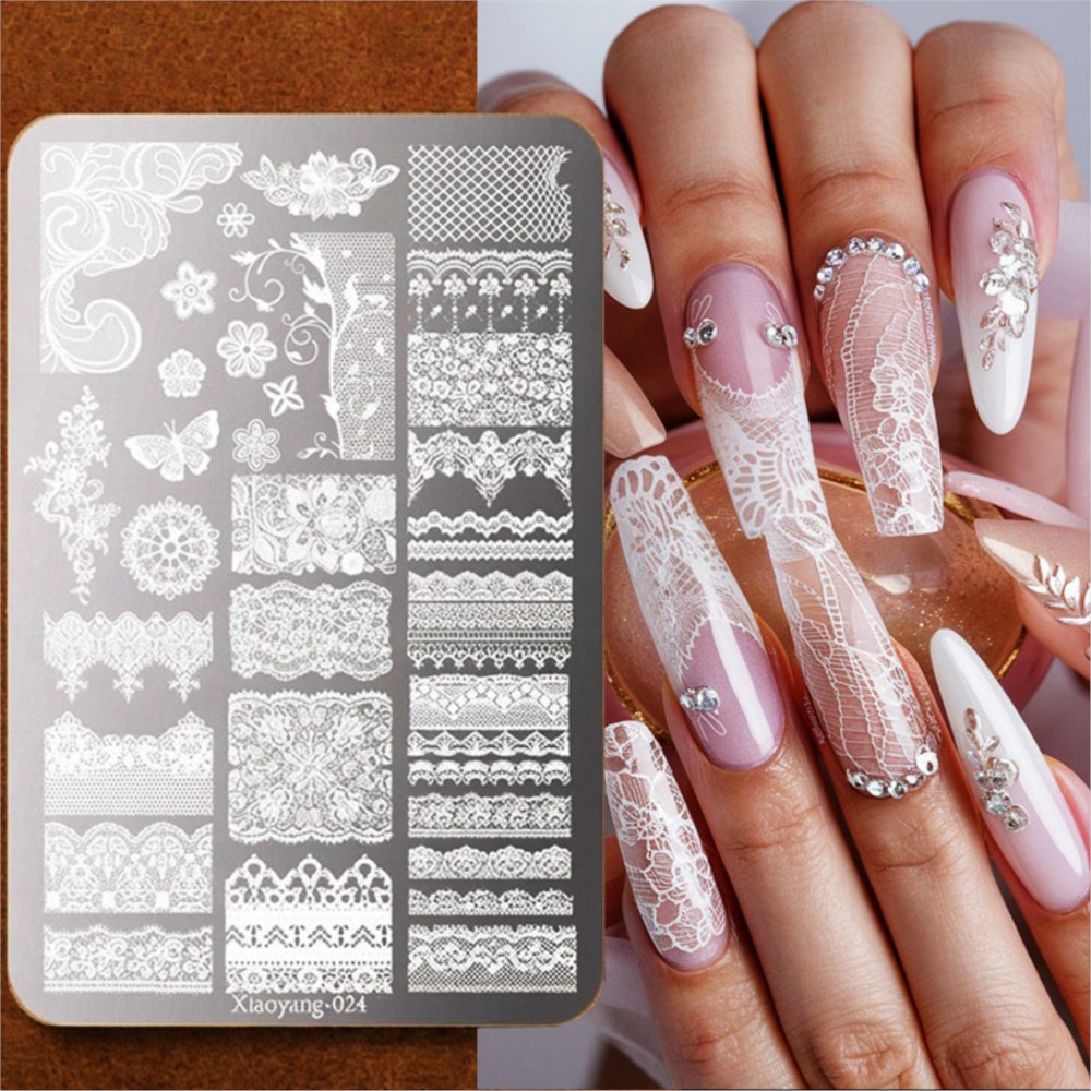 9*15cm 3D Lace Butterfly Nail  - 3D Printing Template avis et prix