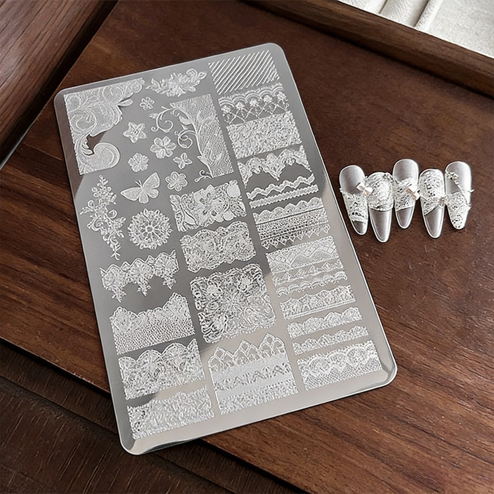 9*15cm 3D Lace Butterfly Nail  - 3D Printing Template avis et prix