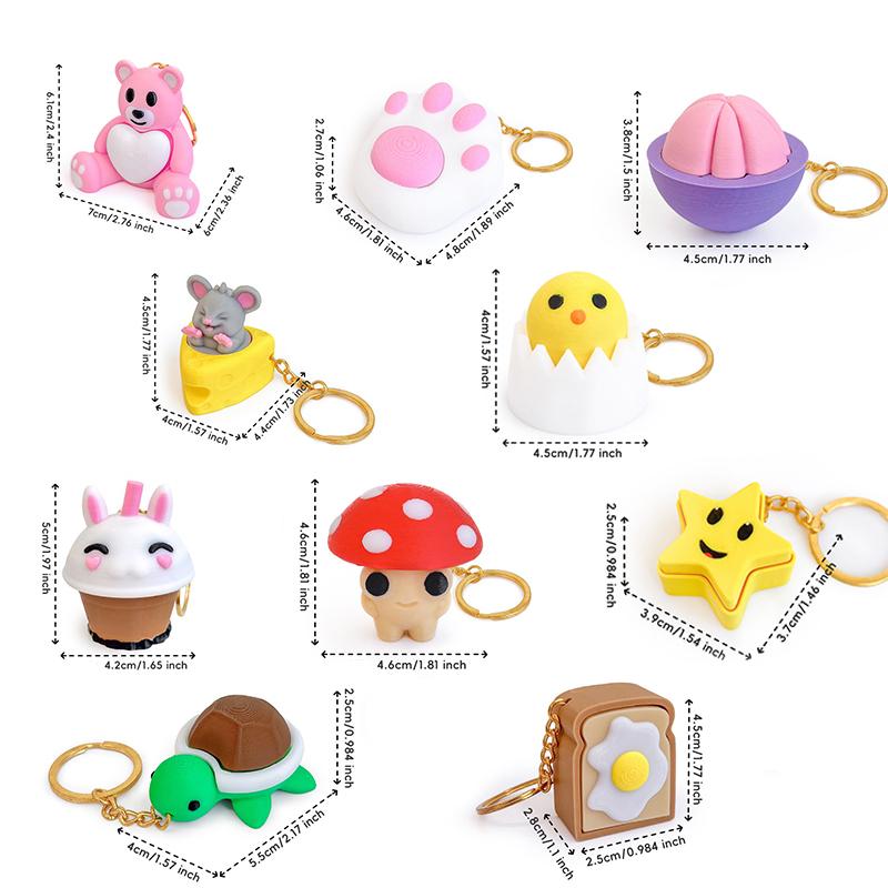 »Mushroom Turtle Keycap Press  - 3D Printing Fidget Toys avis et prix