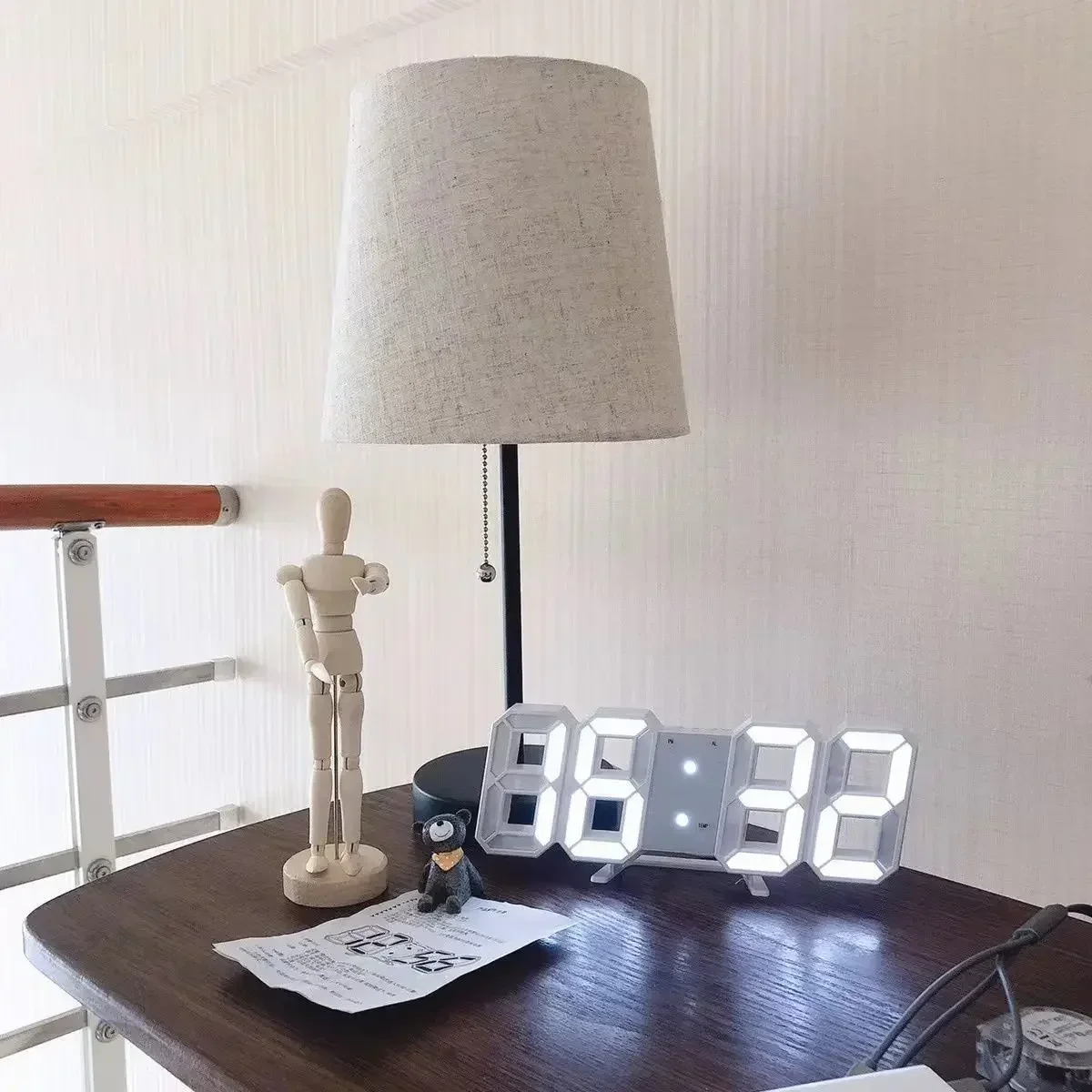 3D LED Digital Clock Wall Deco - 3D Printing Watch avis et prix